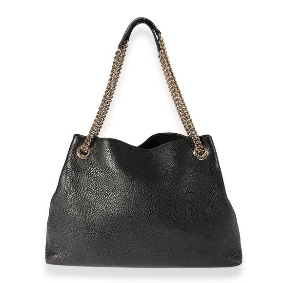 Gucci Black Pebbled Leather Medium Soho Chain Shoulder Bag - Picture 3 of 7